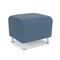 Lesro Siena Lounge Reception 1 Seat Bench, Brushed Steel, MD Titan Upholstery SN1001 - alternate 3